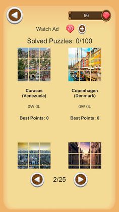 Capital Cities - Puzzle - Screenshot 3