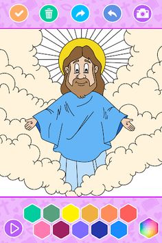 Bible Coloring Book Jesus Game - Screenshot 2