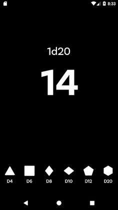 D20 - Dice Simulator - Screenshot 1
