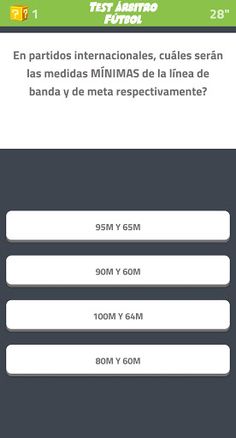 Test Árbitro Fútbol - Screenshot 2