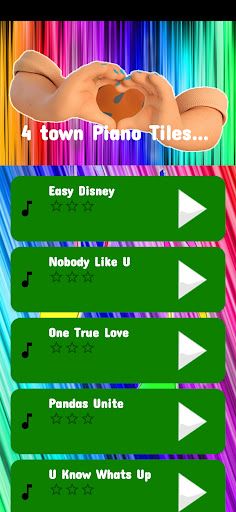 4 Town Piano Tiles Game - Screenshot 2