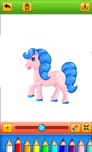 coloring pretty little horse - Screenshot 2