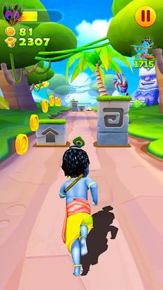 Little Krishna Boy Flute Run - Screenshot 2