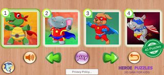 Animal Heroe Puzzle & Jig Saw - Screenshot 1