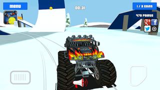 Baby Monster Truck Ice Racing - Screenshot 3