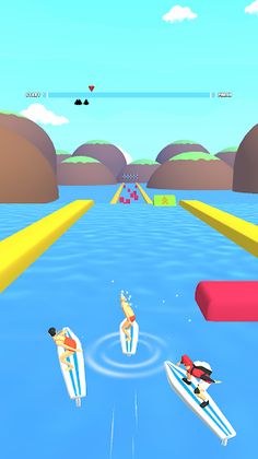 Foil Pump Race - Screenshot 1