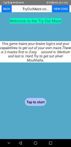 Try Out Maze - Screenshot 1