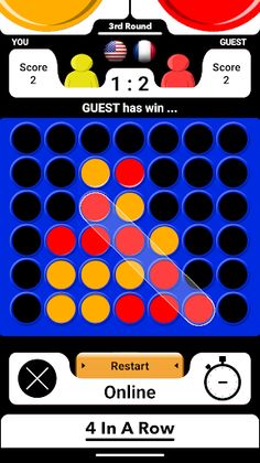 4 In A Row Board Game - Screenshot 1