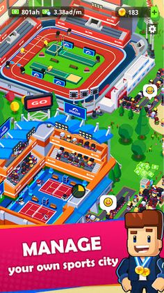 Sports City Tycoon: Idle Game - Screenshot 1