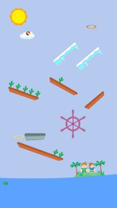 Sky Ball: 2D Platform Game wit - Screenshot 2