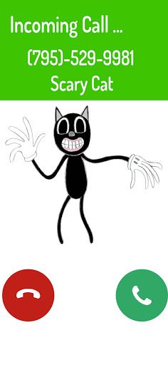 Scary Cat Cartoon Call Video a - Screenshot 3