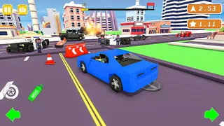 Blocky Racing Game- Car Game - Screenshot 3