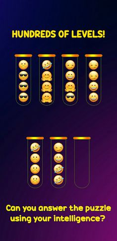 Emoji Sort Puzzle Sort Game - Screenshot 4