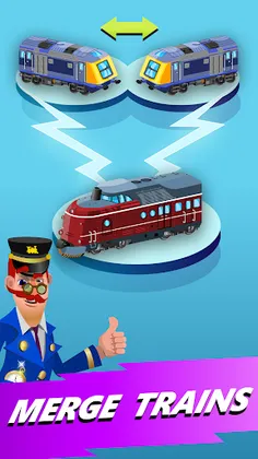 Train Merger Idle Train Tycoon - Screenshot 1