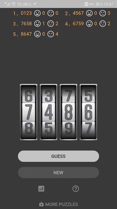 Code Guess Puzzle Game - Screenshot 1