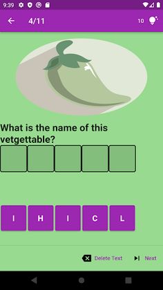 Arrange the Name Vegetables - Screenshot 4