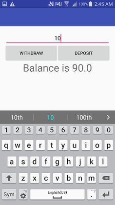 Bank Account Practice - Screenshot 3