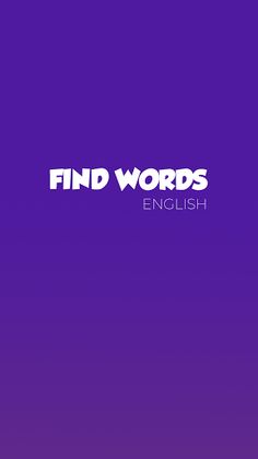 Find Words: Play and Learn Eng - Screenshot 1