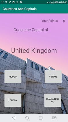 Guess Capitals - Screenshot 2