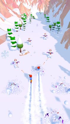 Dual Ski Rush - Screenshot 1