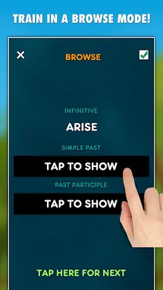Irregular Verbs Test PRO - Screenshot 3