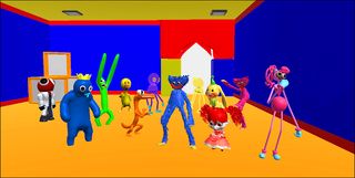 Huggy Escape Rainbow Friends - Screenshot 2