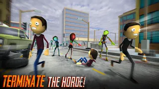 Stickman Sniper : Zombie Games - Screenshot 3