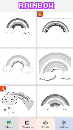 Rainbow Pixel Art - Screenshot 1