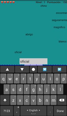 Spanish typing practice - Acid - Screenshot 3