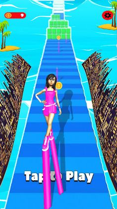 High heels 3d run dancing race - Screenshot 1