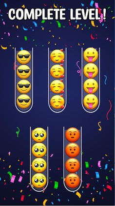 Emoji Sort Puzzle:ColorSorting - Screenshot 3