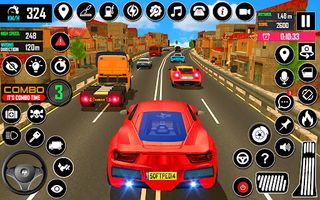 Highway Car Racing 3D Games - Screenshot 1