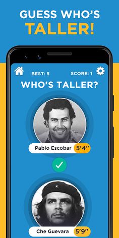 Celebrity Quiz: Taller or Smal - Screenshot 4