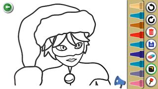 Cat Coloring Superhero Noir - Screenshot 2