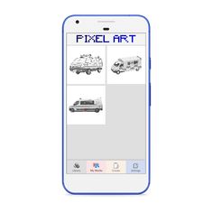 Pixel Art: Cars Color by Numbe - Screenshot 1