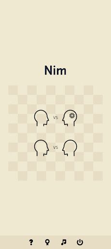 Nim mathematical strategy game - Screenshot 1