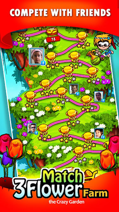 Match 3 Flower Farm - Screenshot 2