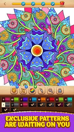 Cross Stitch Coloring Mandala - Screenshot 4
