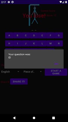 Hang-A-Word - Screenshot 1