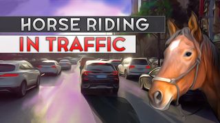Horse Riding in Traffic - Screenshot 1