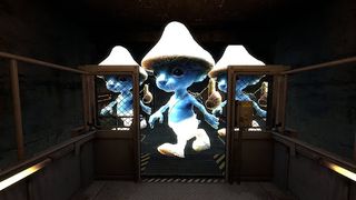Blue Smurf Cat Game - Screenshot 2