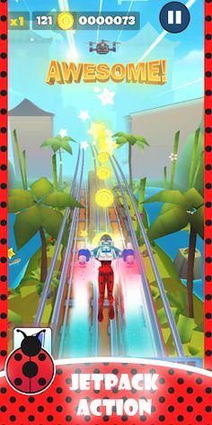 Lady Run Subway Bug 3D - Screenshot 2