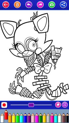 Five coloring nightsmare game - Screenshot 4