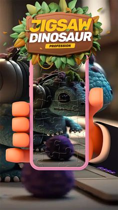 Jigsaw dinosaur profession - Screenshot 4