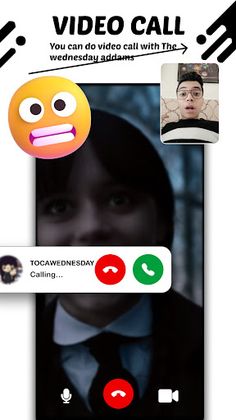 Wednesday Addams video call - Screenshot 1