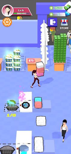 Laundry Tycoon - Business Sim - Screenshot 1