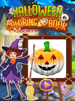 Halloween Coloring Pages Game - Screenshot 2