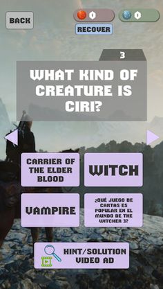 Witcher Quiz 3 - Screenshot 1