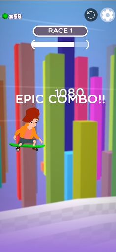 Skater Racing 3D - Screenshot 1