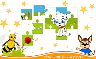Puppy Jigsaw Puzzle Paw Bee - Screenshot 1